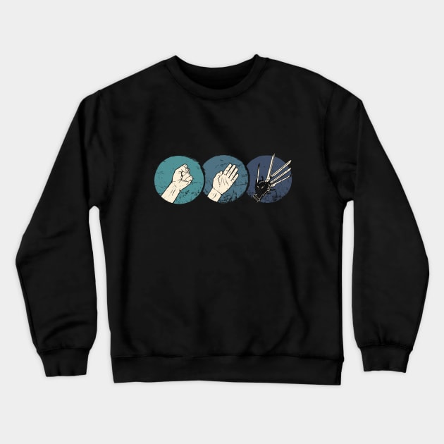 Rock, Paper, Scissorhands Crewneck Sweatshirt by Gammaray